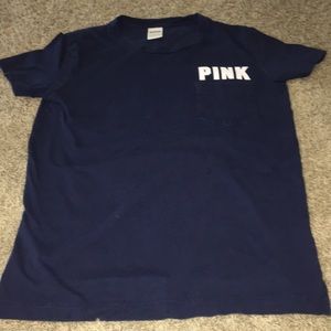 A navy blue t-shirt from Pink